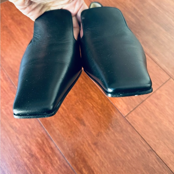 Final Price Khaite Marfa Black Leather Slip on Loafer Flat Shoes Eu 38.5 US 8.5 - Picture 12 of 17